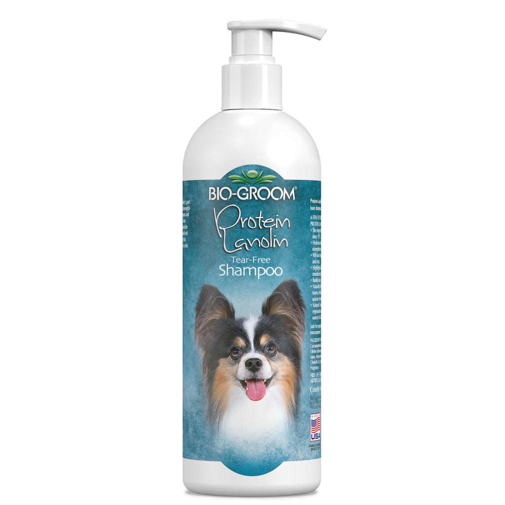 Bio-Groom Protein Lanolin Dog Shampoo - Tear-Free Pet Shampoo Dog Bathing Supplies Puppy Wash Cat & Dog Grooming Supplies Cruelty-Free Made in USA Tearless Dog Products - 32 fl oz 1-Pack