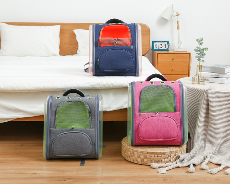 Large Capacity Transparent PET Pet Backpack