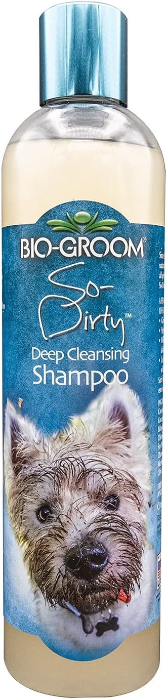 Bio-Groom So-Dirty Dog Shampoo – Quick Rinse Pet Shampoo Dog Bathing Supplies Puppy Wash Dog Grooming Supplies Cruelty-Free Made in USA Shampoo for Smelly Dogs – 12 fl oz 1-Pack
