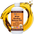 Natural Dog Company Wild-Caught Salmon Oil for Dogs (8oz) Omega 3 Fish Oil Supplement for Joint Health Skin & Coat Dog Food Topper with Essential Fatty Acids Dog Fish Oil Supplement